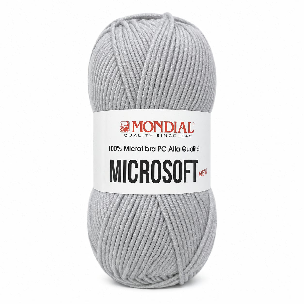 Lana MICRO SOFT NEW - MONDIAL - Colore: 187 - GRIGIO GAINSBORO - by LacariaRicami.Store
