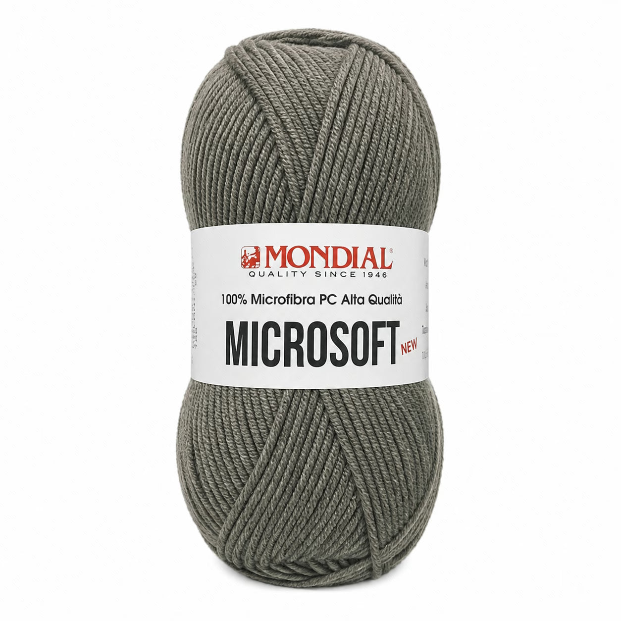Lana MICRO SOFT NEW - MONDIAL - Colore: 188 - GRIGIO CINEREO - by LacariaRicami.Store