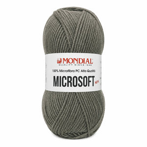 Lana MICRO SOFT NEW - MONDIAL - Colore: 188 - GRIGIO CINEREO - by LacariaRicami.Store