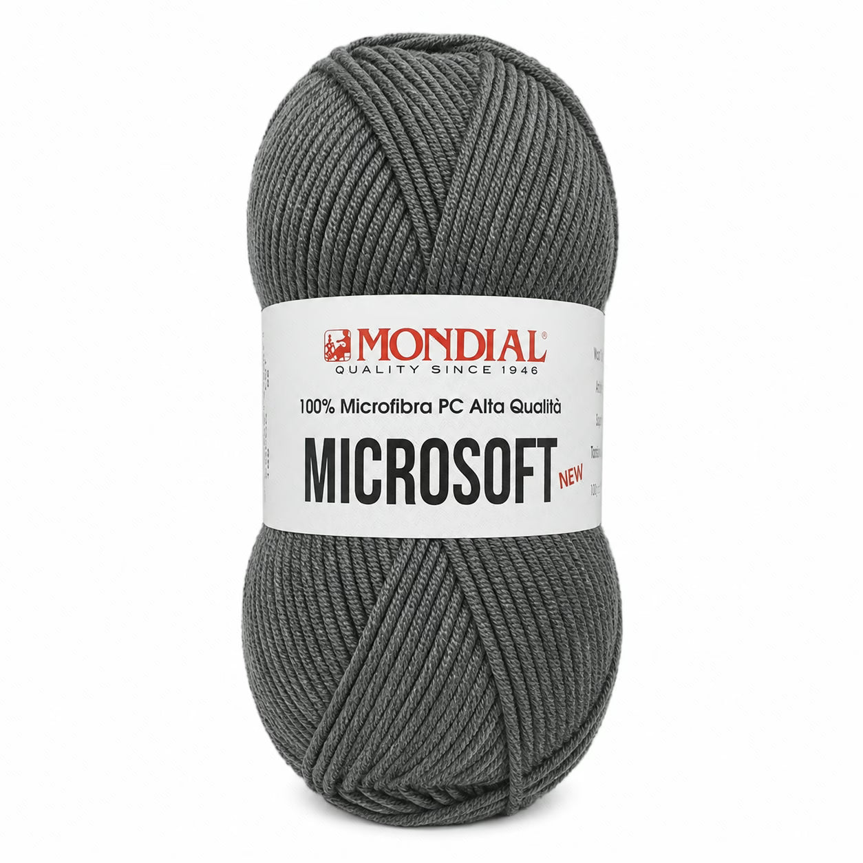 Lana MICRO SOFT NEW - MONDIAL - Colore: 189 - MELANGE GRIGIO PIOMBO - by LacariaRicami.Store