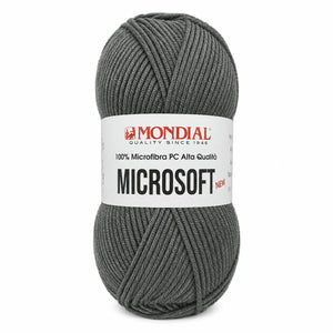 Lana MICRO SOFT NEW - MONDIAL - Colore: 189 - MELANGE GRIGIO PIOMBO - by LacariaRicami.Store