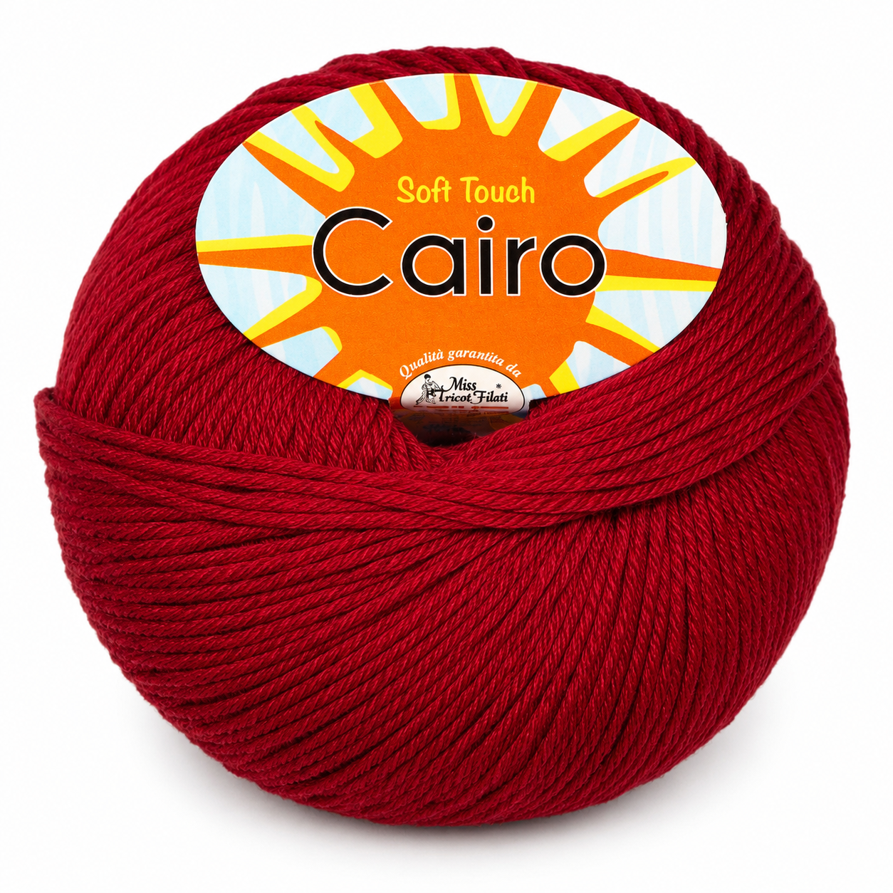 Cotone Cairo - Miss Tricot Filati - Colore: 18 - ROSSO CILIEGIA - by LacariaRicami.Store