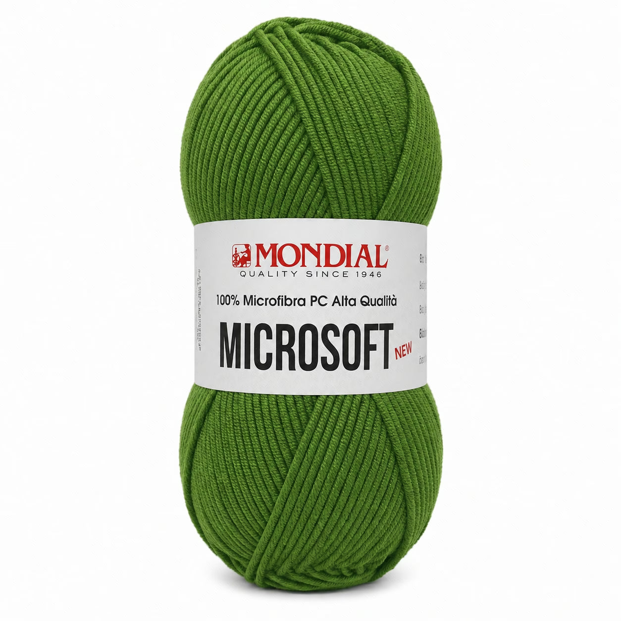 Lana MICRO SOFT NEW - MONDIAL - Colore: 190 - VERDE AMAZZONIA - by LacariaRicami.Store