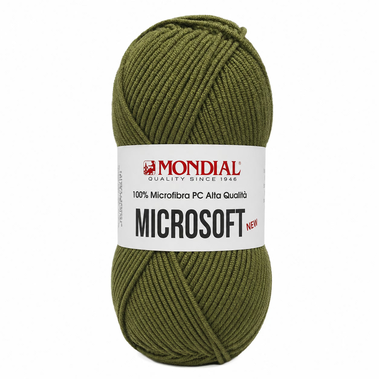 Lana MICRO SOFT NEW - MONDIAL - Colore: 191 - VERDE OLIVA SCURO - by LacariaRicami.Store