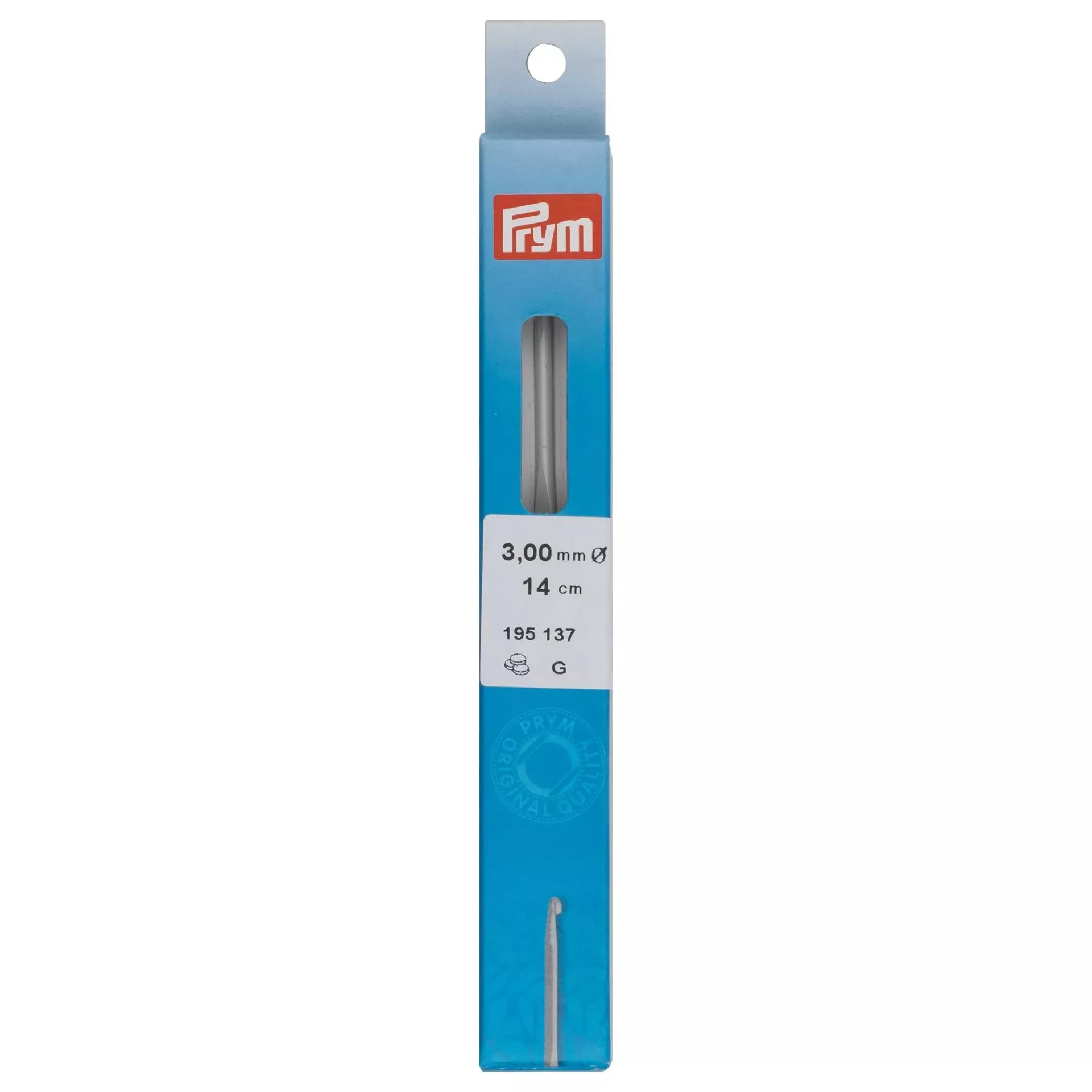 Uncinetto LANA 14 cm Alluminio - Prym - Colore: 195137 - 3.0 mmX14cm - by LacariaRicami.Store