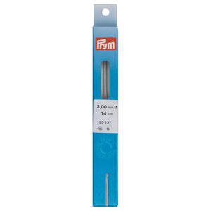 Uncinetto LANA 14 cm Alluminio - Prym - Colore: 195137 - 3.0 mmX14cm - by LacariaRicami.Store
