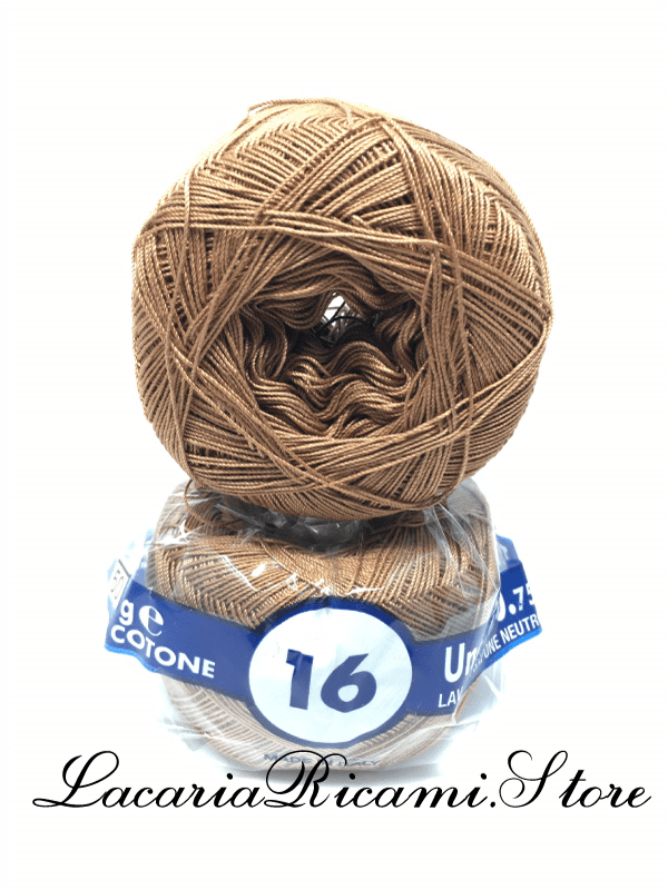 COTONE "AMBRA" 16 – Cucirini Tre Stelle 217 - MARRONE (50 grammi)