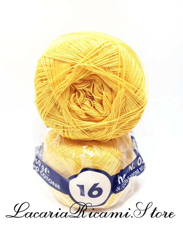 COTONE "AMBRA" 16 – Cucirini Tre Stelle 251 - GIALLO OCRA (50 grammi)