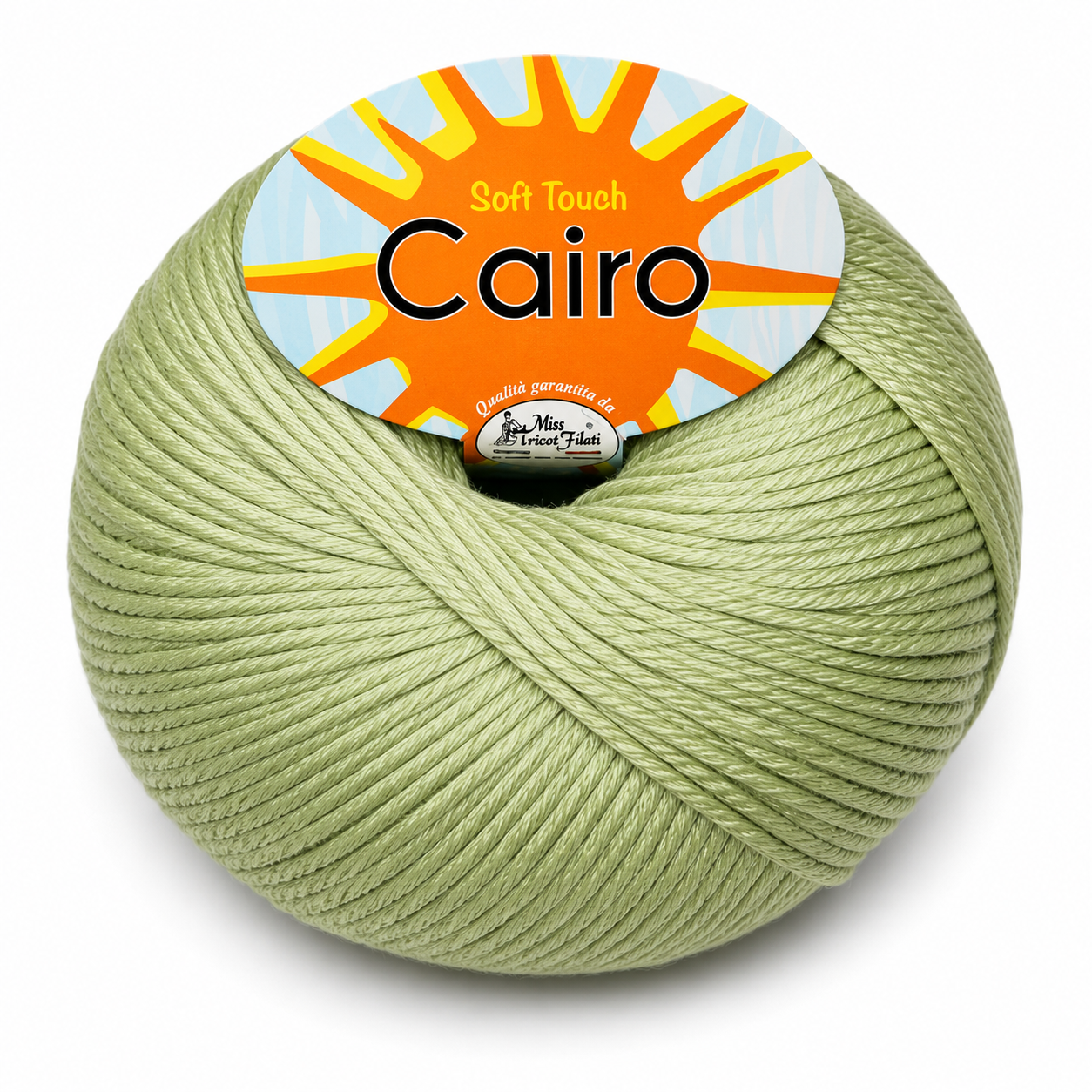 Cotone Cairo - Miss Tricot Filati - Colore: 25 - VERDINO CHIARO - by LacariaRicami.Store