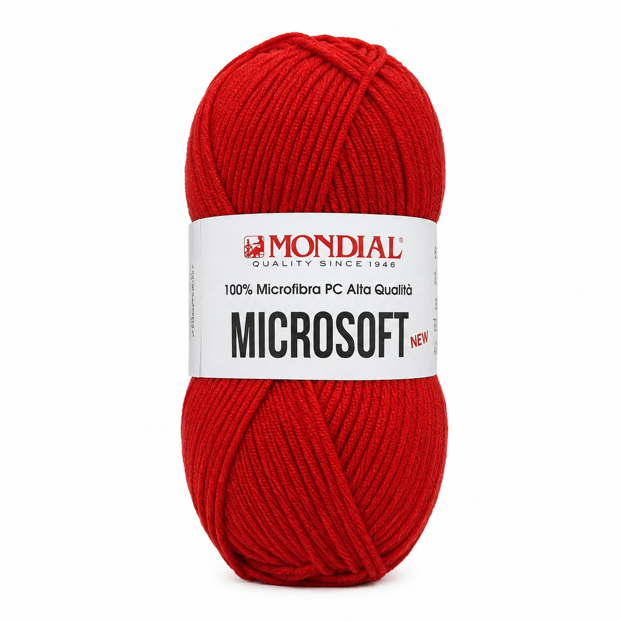 Lana MICRO SOFT NEW - MONDIAL - Colore: 277 - ROSSO INTENSO - by LacariaRicami.Store