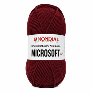 Lana MICRO SOFT NEW - MONDIAL - Colore: 279 - AMARONE - by LacariaRicami.Store