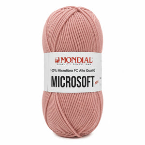 Lana MICRO SOFT NEW - MONDIAL - Colore: 298 - ROSA ANTICO - by LacariaRicami.Store