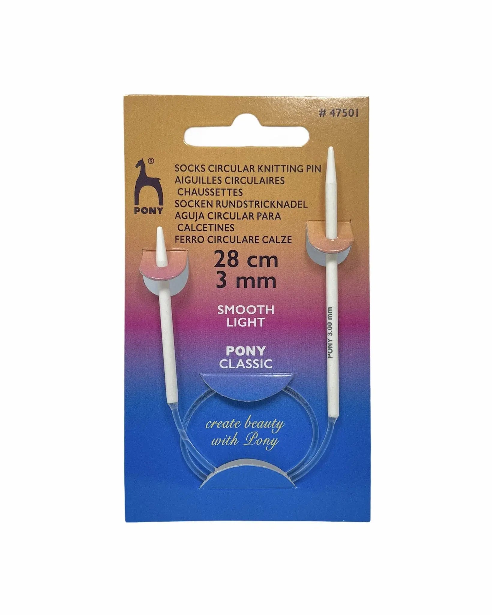 FERRI CIRCOLARI Calze 28 CM - Pony - - LacariaRicami.Store