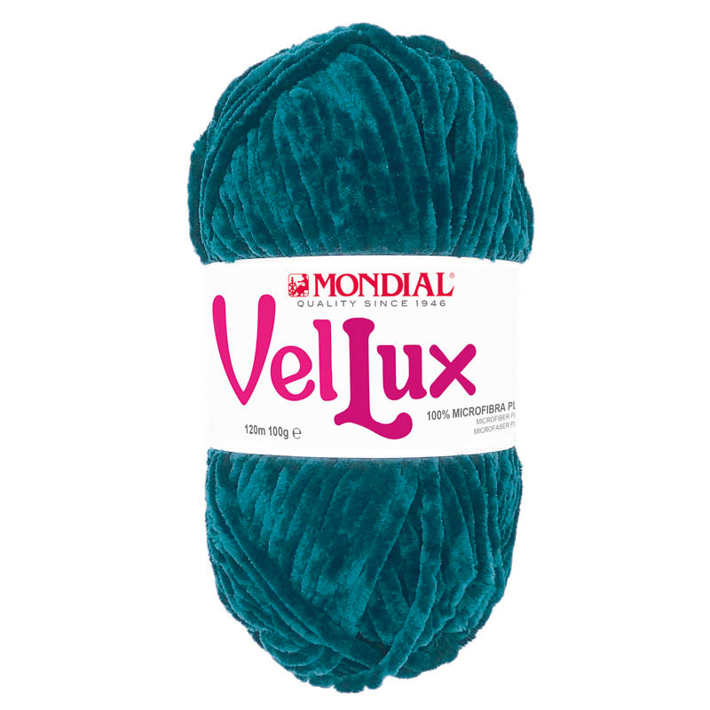 Ciniglia VELLUX - MONDIAL - Colore: 300 - VERDE PAVONE - by LacariaRicami.Store