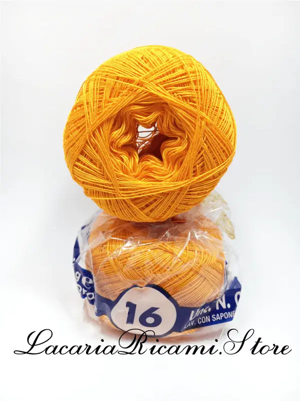COTONE "AMBRA" 16 – Cucirini Tre Stelle 307 - ARANCIO (50 grammi)