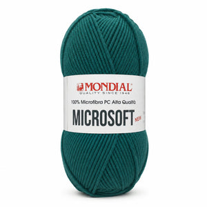 Lana MICRO SOFT NEW - MONDIAL - Colore: 308 - CODA DI PAVONE - by LacariaRicami.Store
