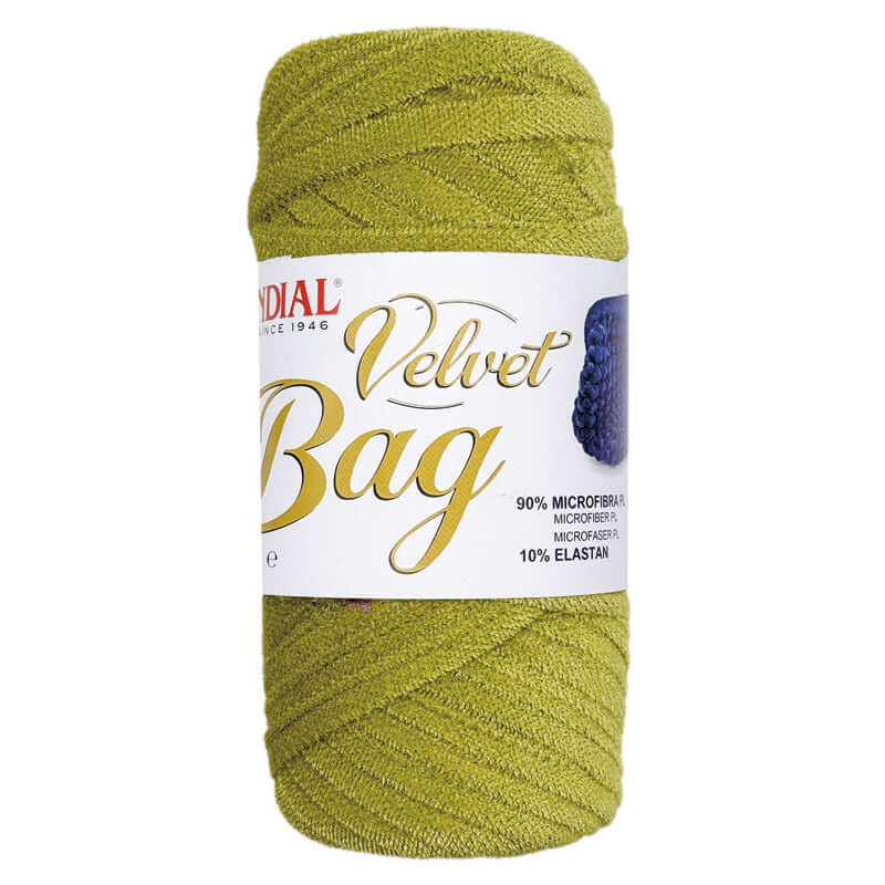 Fettuccia VELVET BAG - MONDIAL - Colore: 316 - VERDE CHIARO - by LacariaRicami.Store