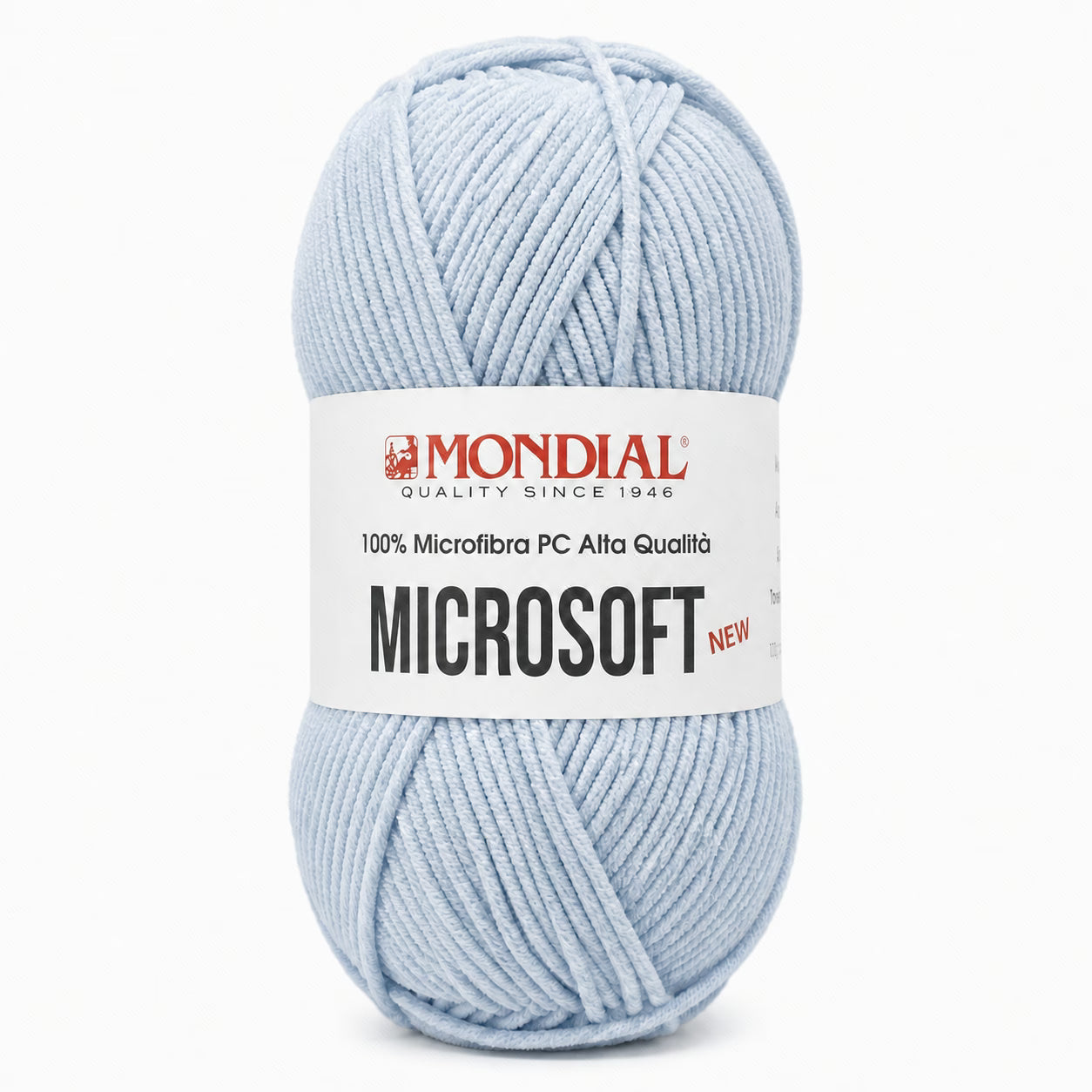 Lana MICRO SOFT NEW - MONDIAL - Colore: 330 - AZZURRO BRINA - by LacariaRicami.Store