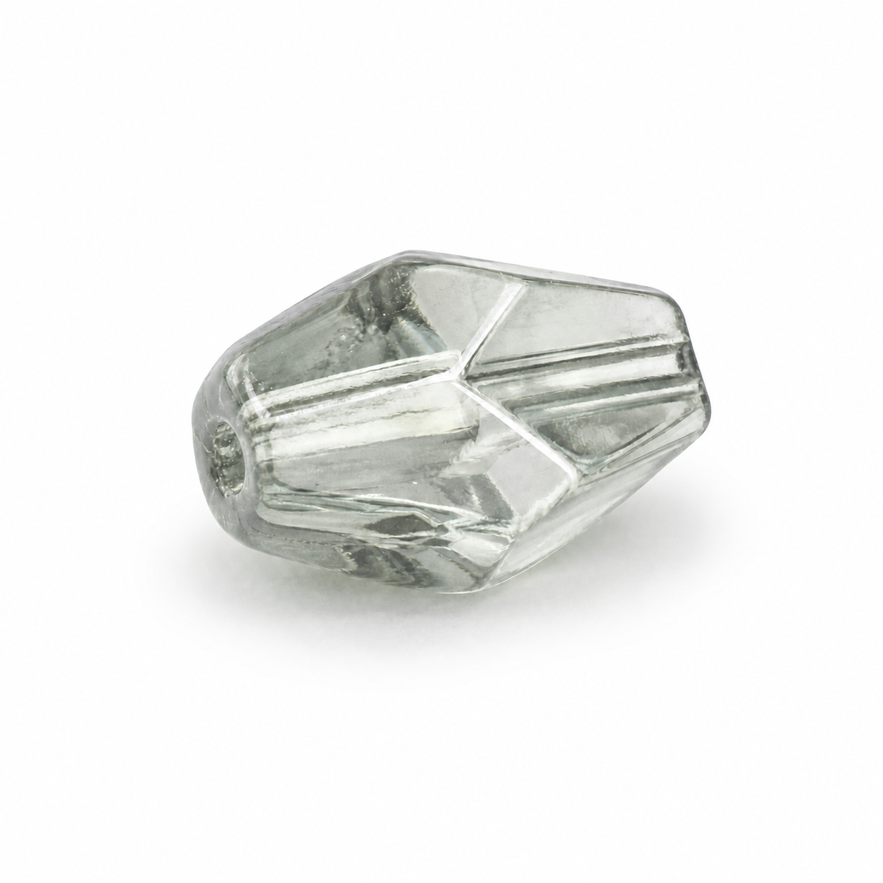 PERLE Cristallo Bicono 10x7mm - Colore: 214-B35 - TRASPARENTE GRIGIO VERDE - by LacariaRicami.Store