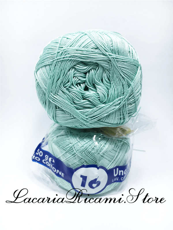 COTONE "AMBRA" 16 – Cucirini Tre Stelle 357 - VERDE ACQUA (50 grammi)