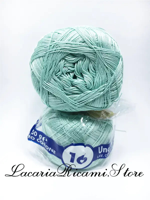 COTONE "AMBRA" 16 – Cucirini Tre Stelle 357 - VERDE ACQUA (50 grammi)