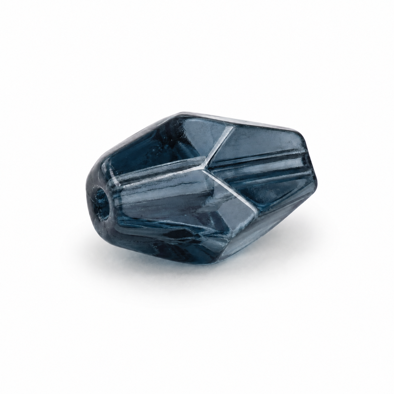 PERLE Cristallo Bicono 10x7mm - Colore: 214-B37 - PETROLIO FUMÉ - by LacariaRicami.Store