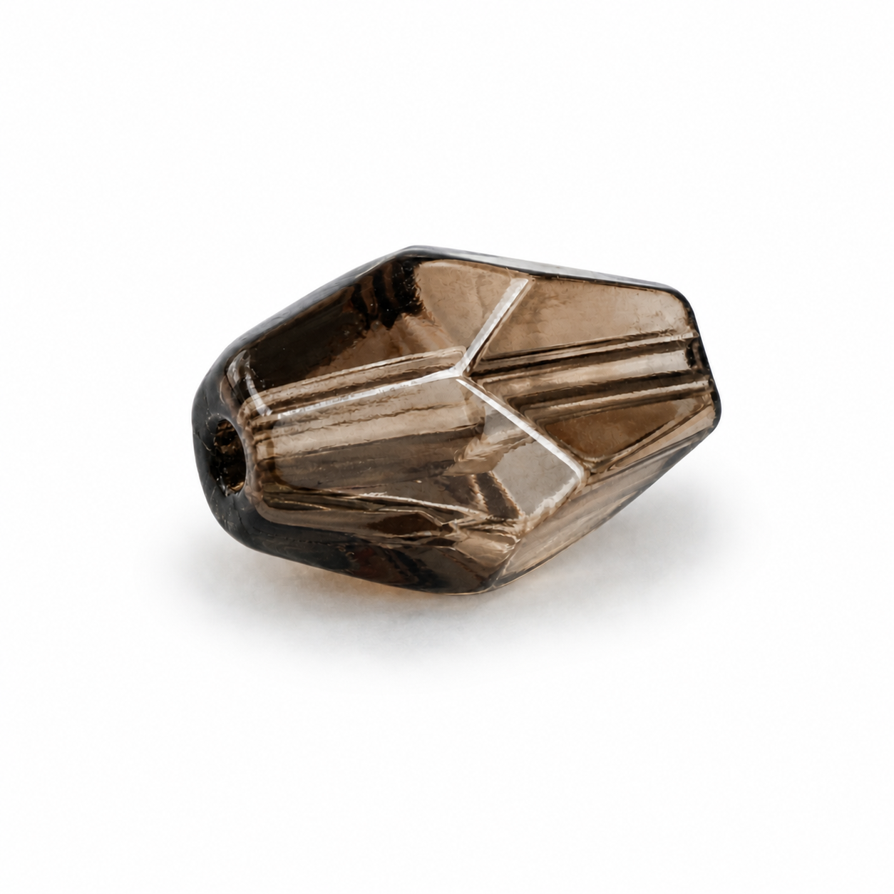 PERLE Cristallo Bicono 10x7mm - Colore: 214-B38 - MARRONE FUMÉ - by LacariaRicami.Store