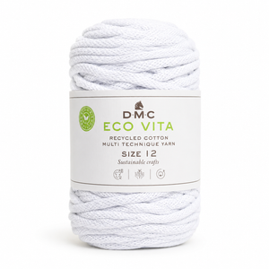 Cordino ECO VITA 12 - DMC - Colore: 100 - BIANCO - by LacariaRicami.Store