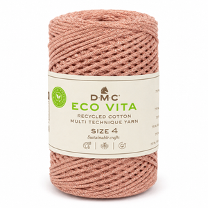 Cordino ECO VITA 04 METALLIC - DMC - Colore: 042 - ROSA LUREX ROSA - by LacariaRicami.Store