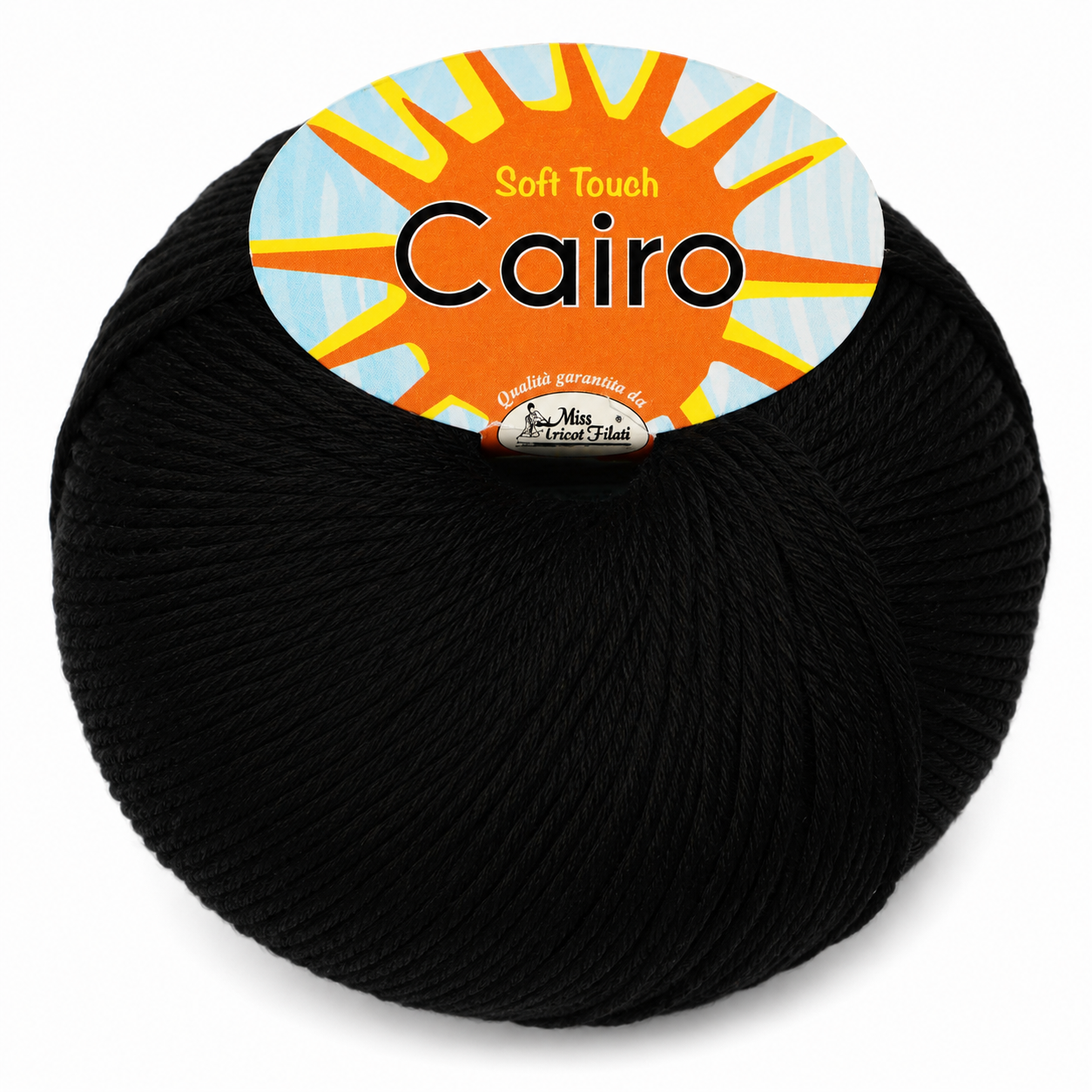Cotone Cairo - Miss Tricot Filati - Colore: 39 - NERO - by LacariaRicami.Store