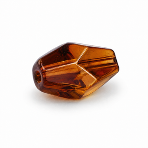 PERLE Cristallo Bicono 10x7mm - Colore: 214-B41 - COGNAC AMBRATO - by LacariaRicami.Store