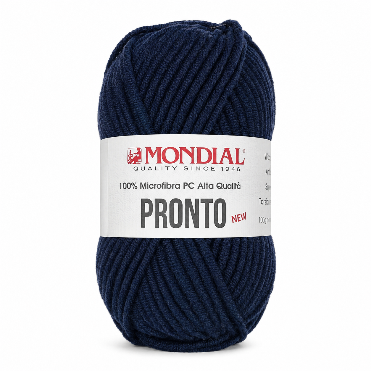 Lana PRONTO NEW - MONDIAL - Colore: 417 - BLU - by LacariaRicami.Store
