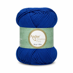 Cotone CREATIVA FINO - ANCHOR - Colore: 0201 - ROYAL - by LacariaRicami.Store