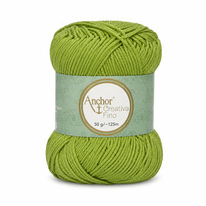 Cotone CREATIVA FINO - ANCHOR - Colore: 0205 - VERDE MELA - by LacariaRicami.Store