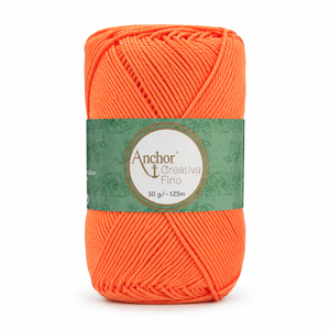 Cotone CREATIVA FINO - ANCHOR - Colore: 0386 - ARANCIONE - by LacariaRicami.Store