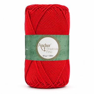 Cotone CREATIVA FINO - ANCHOR - Colore: 0390 - POMODORO - by LacariaRicami.Store