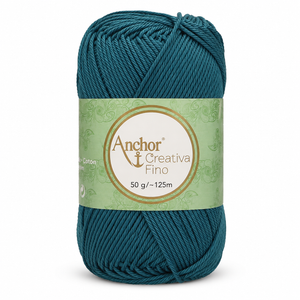 Cotone CREATIVA FINO - ANCHOR - Colore: 0391 - PETROLIO - by LacariaRicami.Store