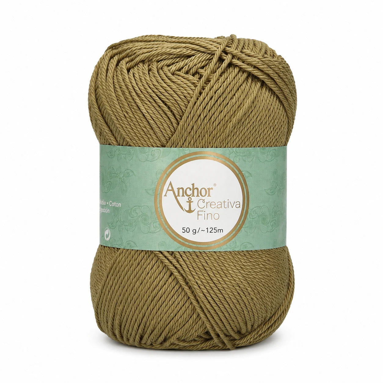 Cotone CREATIVA FINO - ANCHOR - Colore: 0395 - VERDE OLIVA - by LacariaRicami.Store