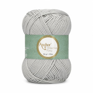 Cotone CREATIVA FINO - ANCHOR - Colore: 0398 - GRIGIO CHIARO - by LacariaRicami.Store