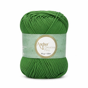 Cotone CREATIVA FINO - ANCHOR - Colore: 0412 - VERDE MUSCHIO - by LacariaRicami.Store