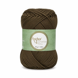 Cotone CREATIVA FINO - ANCHOR - Colore: 0414 - VERDE MIMETICA - by LacariaRicami.Store