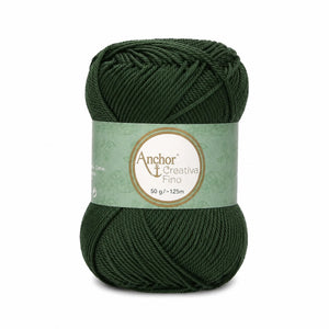 Cotone CREATIVA FINO - ANCHOR - Colore: 0419 - VERDE NATALE - by LacariaRicami.Store