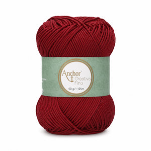 Cotone CREATIVA FINO - ANCHOR - Colore: 0425 - BORDEAUX - by LacariaRicami.Store
