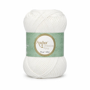 Cotone CREATIVA FINO - ANCHOR - Colore: 1331 - BIANCO - by LacariaRicami.Store