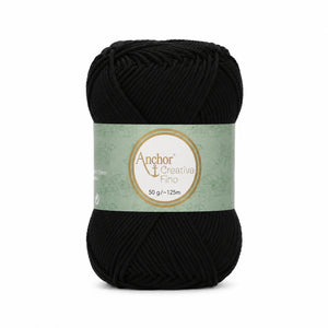 Cotone CREATIVA FINO - ANCHOR - Colore: 1332 - NERO - by LacariaRicami.Store