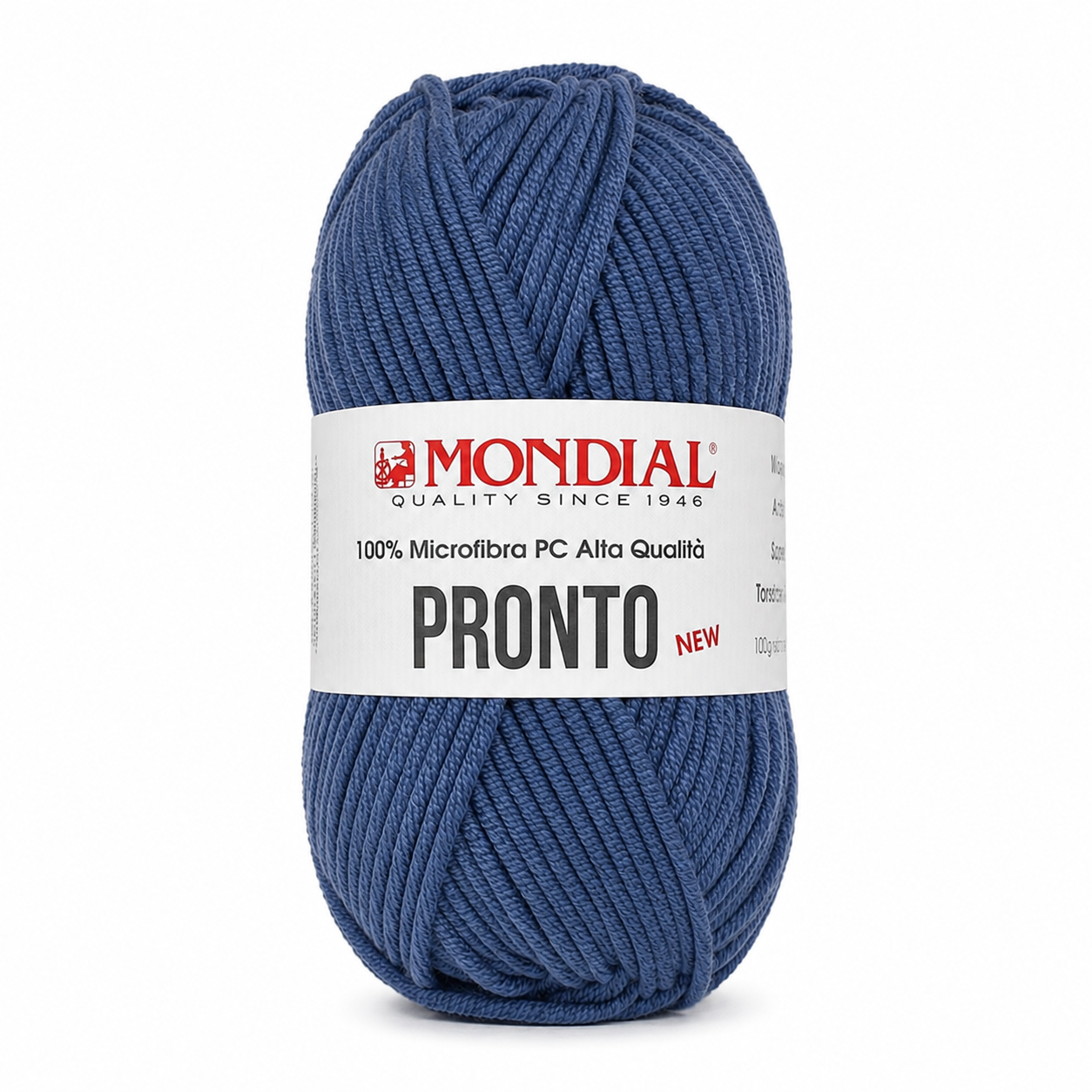 Lana PRONTO NEW - MONDIAL - Colore: 465 - DENIM - by LacariaRicami.Store