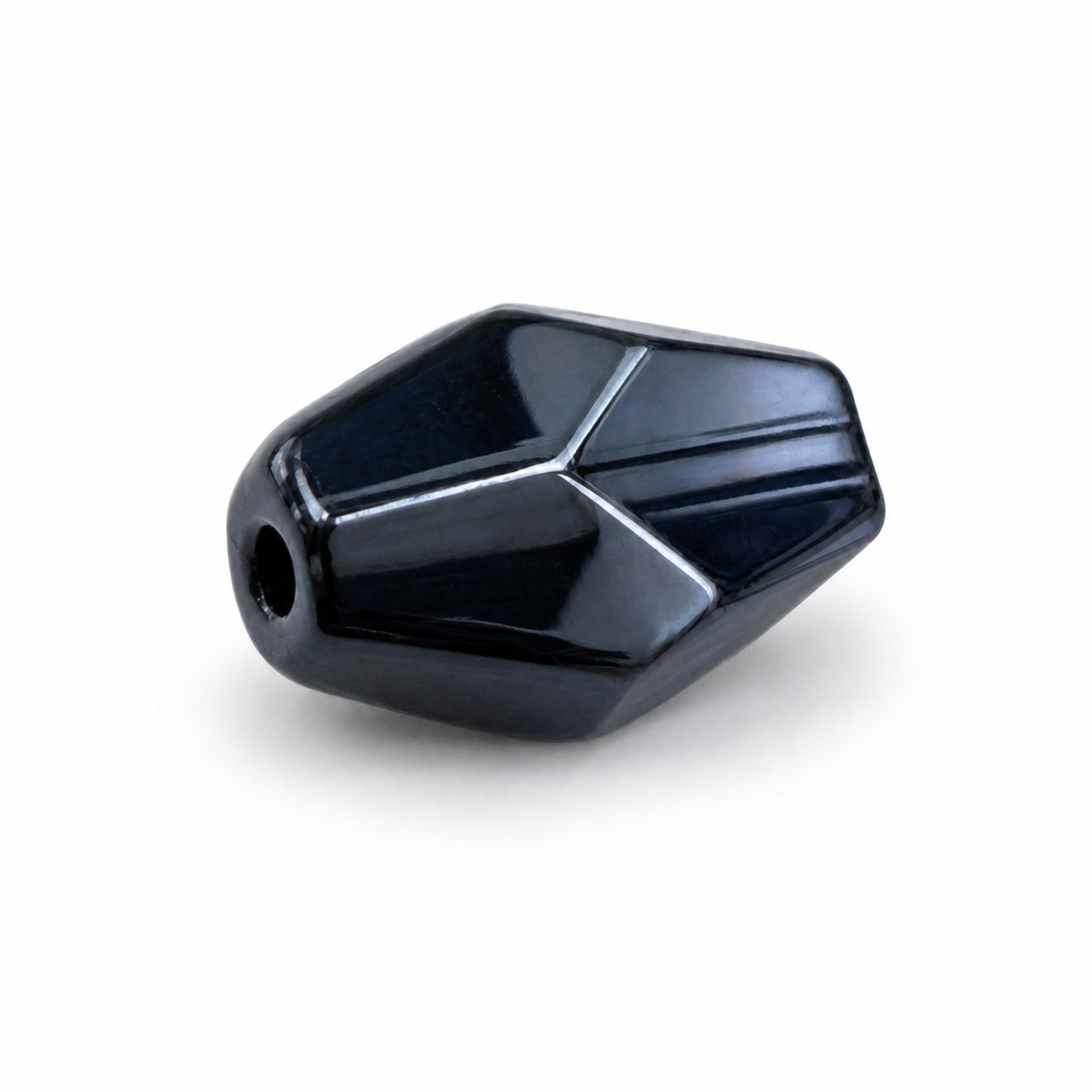 PERLE Cristallo Bicono 10x7mm - Colore: 214-B48 - BLU GRIGIO ACCIAIO - by LacariaRicami.Store