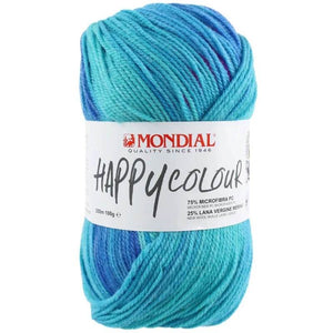 Microfibra HAPPY COLOUR - MONDIAL - LacariaRicami.Store - 488 - TURCHESE/FUXIA/VIOLA