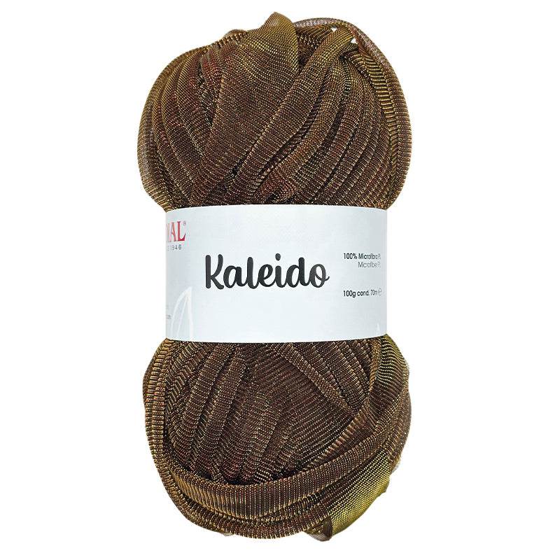 Microfibra KALEIDO - MONDIAL - 490 - MATTONE/ORO/NERO - LacariaRicami.Store