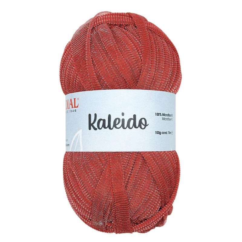 Microfibra KALEIDO - MONDIAL - 497 - GERANIO/ARGENTO - LacariaRicami.Store